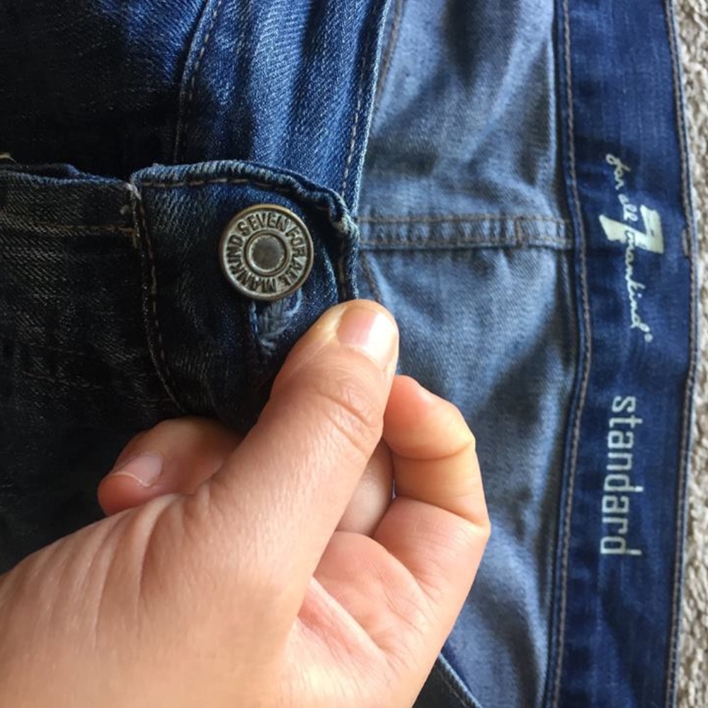 7 for all mankind light wash jeans sz 36